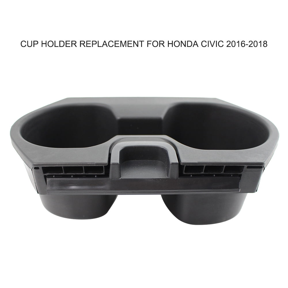 For Honda Civic 2016-2018 Center Console Cup Holder Assembly Black Storage box