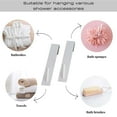 thumbnail image 4 of Evideco French Home Goods 9029 Indoor Bathroom Rust Resistant Over-the-Door Commercial Towel Hooks Set, White, 2 Count, 4 of 6