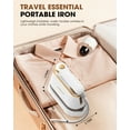 thumbnail image 2 of LOHEER Travel Steamer for Clothes, 1300W Portable Steam Iron, 15s Fast Heat-up, Clothes Steamer, 2 of 8