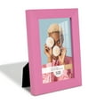 thumbnail image 2 of Grooved 4 in. x 6 in. Pink Picture Frame (Set of 2), 2 of 8