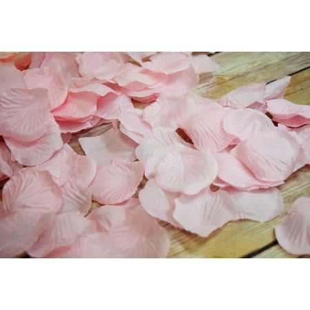 Bulls Silk - Quasimoon Pink Silk Rose Petals Confetti for Weddings in Bulk by PaperLanternStore