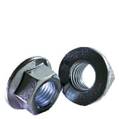 M14-2.00 Hex Flange Lock Nut, DIN 6923, Class 8, Zinc CR 3, Coarse Thread (metric) (Quantity: 400)