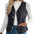 thumbnail image 3 of Shadoumai Women Winter Cotton Vest Sleeveless Jacket Lightweight Short Warm Layer Waistcoat Outdoor Wear, 3 of 5