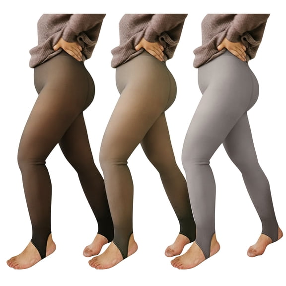 Charmgo Tights for Women Clearance, Women's Fake Through Meat Bottoming Thigh High Stockings Pantyhose Plus Size Opaque Tights Compression Stockings for Women Coffee