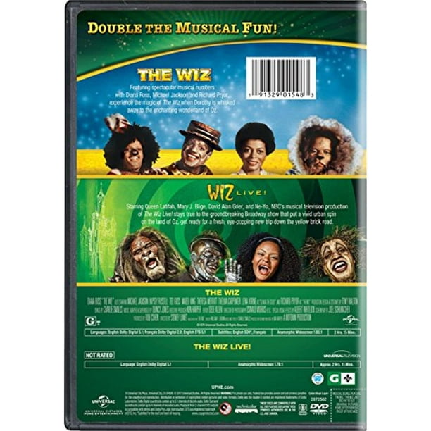 Musical Double Feature: The Wiz / The Wiz Live! [DVD] 2 Pack