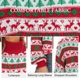 thumbnail image 5 of Asklazy Women's Turtleneck Oversized Sweaters Batwing Long Sleeve Pullover Loose Chunky Knit Jumper,Red Green Christmas Trees, 5 of 11