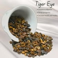 thumbnail image 4 of Tiger Eye Crystal Chips - Healing Crystals Tumbled Chips Gemstone Beads (1000+ Carat, Drilled), 4 of 5