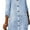 Sky Blue, variant on Women's Button Down Striped Dress Casual 3/4 Sleeve V Neck Loose Midi Shift Dresses