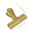 thumbnail image 2 of 4/6 Bagging Clips, 3 Inch Golden, Stainless Steel Chip Clips, Chip Clips Bag Clips Food Clips, Grocery Bag Clips, Heavy Duty Airtight Seal Kitchen Clips Snack Clips Food Bag Clips Eid Al-Adha Mubarak, 2 of 11