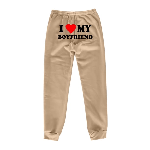 Gibobby Pantalones deportivos con forro polar para mujer Pantalones de chándal con forro polar para mujer, pantalones anchos y rectos (Caqui,G)
