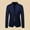 Blue, variant on purcolt Men's Plus Size Blazer, Autumn Fashion Casual Slim Fit Stand Collar Suit Single Breasted Buttons Prom Formal Suit Coat with Pockets