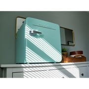 Magic Chef Refrigerator, Metal Mint, 18.6 x 17.5 x 19.25 in, 12 v