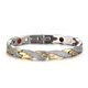 thumbnail image 2 of Magnetic Therapy Bracelet Elegant Steel Bracelet Jewelry Therapeutic Sliver And Gold Plated, 2 of 2
