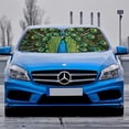 thumbnail image 2 of Awypu Peacock Feathers Beautiful Plumage Windshield Sun Shade - Vehicle SUV Truck Protector 51.18*27.59 in, 2 of 7