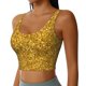 thumbnail image 2 of Balery Gold Glitter Sujetadores deportivos con espalda cruzada para mujer, acolchados, sin costuras, de alto impacto, ideales para yoga, gimnasio, entrenamiento y fitness.-X-Large, 2 of 8