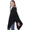thumbnail image 2 of Cashmere Feel Knitted Shawls And Wraps For Laides, Ponchos For Women, 2 of 3