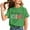 Army Green, variant on Girl's Daddy's Girl Graphic T-Shirt, Kids Short Sleeve Crew Neck Casual Tee, Cute Father's Day Gift Shirts for Girls
