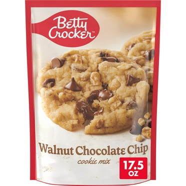 Pack of 2 - Betty Crocker Walnut Chocolate Chip Cookies, Cookie Baking Mix, 17.5 Oz