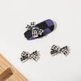 thumbnail image 4 of Kripyery 10Pcs Nail Art Decor Gloss Non-falling Three-dimensional Punk Style DIY Vintage Silver Alloy Jewelry Heart Star Bow Bear Nail Art Charm Nail Salon Supply, 4 of 8