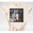 thumbnail image 2 of Retro Raccoon Drinking Iced Coffee Shirt | Funny Animal Meme Tee | Coffee Lover Raccoon Shirt | Unisex Graphic T Shirt, 2 of 5