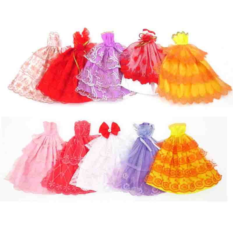 6 PCS Handmade Fashion Outfit Clothes for Dolls Clothing Doll