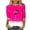 Hot Pink, variant on New Years Today 2025 Christmas Blouses for Women Plus Size 5X,Red Santa Christmas Tops for Women - Festive Flair,Christmas Tops for Women Long Sleeve - Red XXL