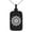Black, variant on Stainless Steel Nautical Ship Helm Wheel Engraved Small Rectangle Dog Tag Charm Pendant Necklace