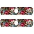 thumbnail image 2 of Coolnut 2 Pack Faucet Mat Splash Guard for Kitchen Sink, Vintage Flowers 14x5 Inch Super Absorbent Microfiber Sink Protector Mat, Kitchen Sink Mat Machine Washable Kitchen Sink Accessories, 2 of 7