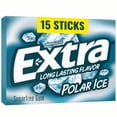 thumbnail image 3 of (3 pack) Extra Gum Polar Ice Sugar Free Chewing Gum, Single Pack - 15 Sticks, 3 of 11