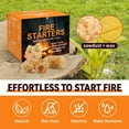 thumbnail image 5 of Avger Natural Fire Starters (72-Piece Pack) – All-Weather, Eco-Friendly, Smokeless & Odorless – Quick Ignition for Grills, Fire Pits, Wood Stoves & Campfires, 5 of 8