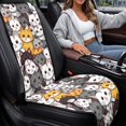 thumbnail image 4 of CHAQLIN Cats Pattern Non-Slip Front Seat Covers for Truck, Quilted Padded Fabric Dustproof Car Front Seat Covers Quilted Front Seats, 4 of 7
