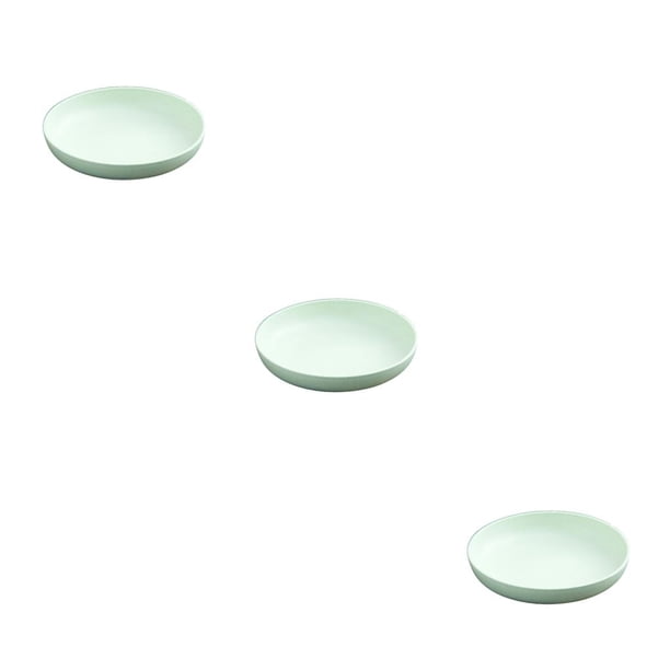 Bearachild anticaída irrompible estilo nórdico ligero paja de trigo comida banquetes platos platos cocina verde 21cm Type1 NO1 Bearachild CBP441880