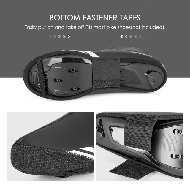 Housses de Chaussures de Vélo Imperméables avec Doublure en Polaire, Housses de Chaussures de Vélo de Route Chaudes, Housses de Chaussures de Vélo de Montagne, Housses de Protection
