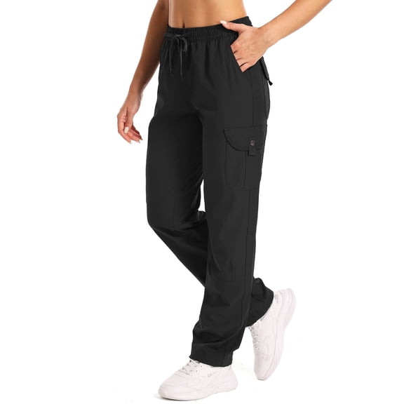 liyiyiyia Hiking Pants for Women Lightweight Quick Dry Cargo Pants Casual Safari Work Travel Outdoor Travel Clothes