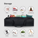 thumbnail image 4 of Bolsa de Lona Extragrande con Cremallera para Viajes, Camping, Almacenamiento de Equipo Deportivo, Bolsa de Equipaje Plegable e Impermeable., 4 of 5