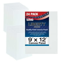 U.S. Art Supply 9 X 12 inch Professional Artist Quality Acid Free Canvas Panel Boards for Painting 2-12-Packs (1 Full Case of 24 Single Canvas Board Panels)