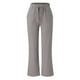 thumbnail image 1 of Pantalones holgados de corte ancho para mujer: pantalones bandage de cintura alta con bolsillos, 1 of 6