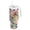 Abstract Pink Floral Pattern, variant on 40 oz Insulated Stainless Steel Tumbler Double Wall Stainless Steel Tumbler with 2-Way Drinking Colorful Butterflies with Flowers