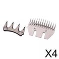 thumbnail image 1 of 4x s de repuesto para tijeras de oveja, tijeras universales de material acero inoxidable para cortadora eléctrica Sharpla Cabeza de corte afilada, 1 of 5