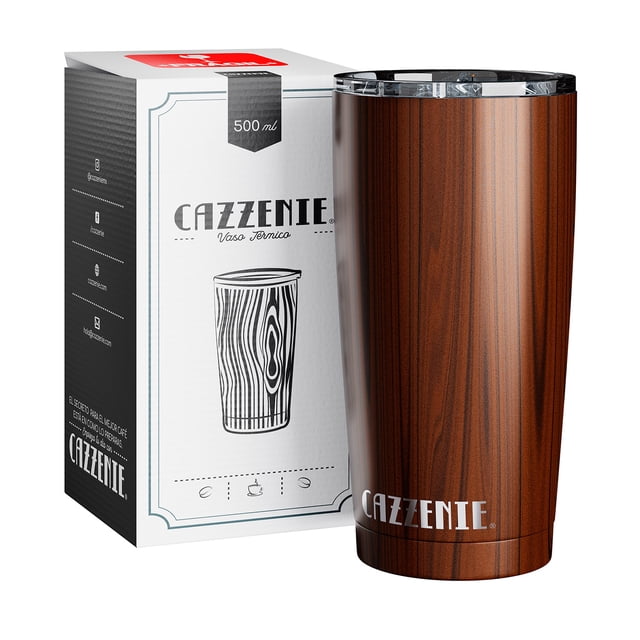 Vaso Termico Cazzenie para Café Te Vino 500 ml Termo Doble Pared Vintage