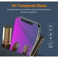 thumbnail image 5 of [2 Pack] Cnarery Purple Privacy Screen Protector for iPhone 11/iPhone XR- 6.1 inch, Anti-Spy Tempered Glass, Easy Installation Kit, Case Friendly, Anti Peeping, HD-Bubble Free, 5 of 7