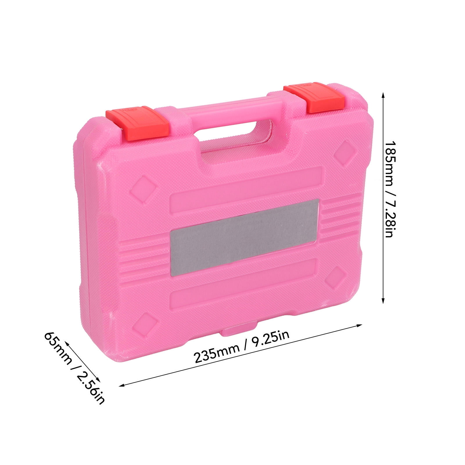 Yajisi Electric Screwdriver Set 48PCS Pink Cordless Power Drill USB Rechargeable 180 Degree Rotatable with LED Light for Home Repair Maintenance 9.8 x 7.5 x 2.8 in