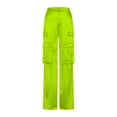 thumbnail image 3 of Pants for Women Fashionable Casual Solid Color Zippered Pocket Pants Casual Pants for Women, 3 of 5