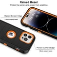 thumbnail image 3 of Ebizware for iphone 14 Pro Phone Case with [Belt Clip Holster] Kickstand Cover Military Grade Drop Protection Shockproof Heavy Duty Defender Case for iphone 14 Pro 6.1" - Black/Orange, 3 of 8
