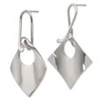 thumbnail image 2 of Stainless Steel Polished Post Dangle Earrings 52.9mm, 2 of 3