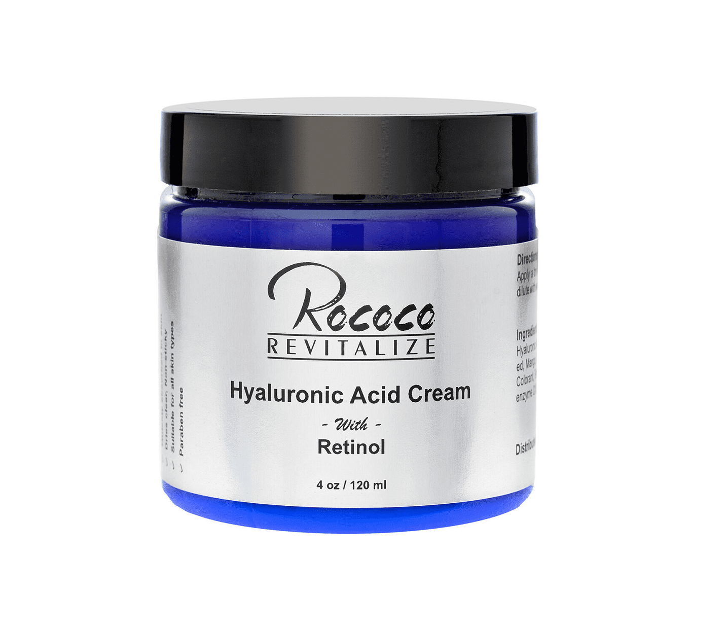 Hyaluronic Acid Cream with Retinol Vitamin A for Anti Aging Wrinkle