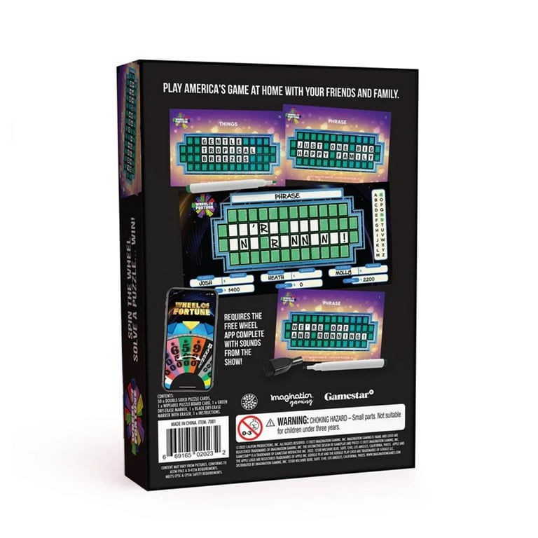 Wheel of Fortune Family Game Box - Walmart.com