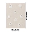 thumbnail image 3 of Halloween Ghost Throw Blanket Cozy Plush Embroidery Tufted Fleece Blanket Soft Fall Autumn Couch Cover Bedding Cute Decorative Fuzzy Blanket for Sofa Bed Living Room, 3 of 6
