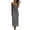 Gray, variant on Tqcoqu Cotton Linen Sundress for Women,Summer Sleeveless Casual Loose Maxi Dress,Lightweight Beach Vacation Cami Dresses,Army Green Women's S-XXL