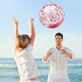 thumbnail image 2 of Inflatable Beach Ball Glitter Beach Balls 12" Clear Large Beach Ball with Confetti Sequins Floating Pool Balls for Swimming Pool Party Decorations Birthday Summer Outdoor Favors 30cm Pink, 2 of 9